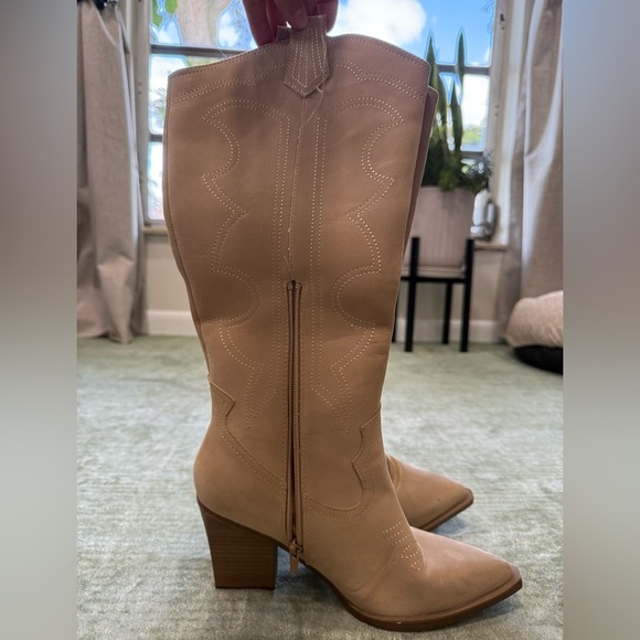 MIA Beige Natural Tex Western Boots - Picture 8 of 13